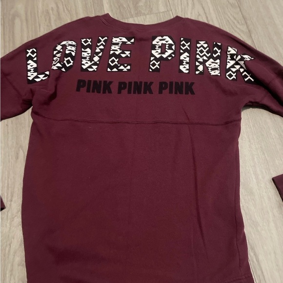 Victoria's Secret PINK Maroon Sweatshirt - Picture 3 of 3